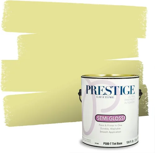 Miniatura 162 de PRESTIGE Pinturas Pintura interior e imprimación en uno, 1 galón, cáscara de huevo, aventura