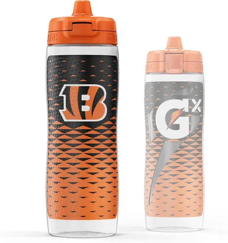 Miniatura 21 de Gatorade Gx NFL - Botellas antideslizantes para apretar, 30 onzas líquidas, sistema de hidratación Gx