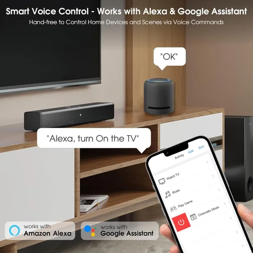 Miniatura 5 de SofaBaton Control Remoto Universal X1S, Control Remoto Universal Todo en Uno con Hub y APP, Actividades de Un Toque, Compatible con Más de 60