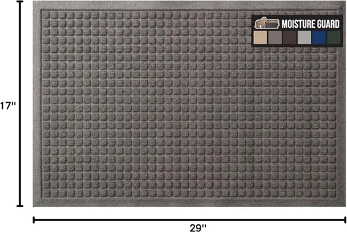 Miniatura 2 de GORILLA GRIP® HydroABSORB - Tapete ultra absorbente para puerta delantera y entrada exterior, atrapa la suciedad y la humedad, tapete de bienvenida