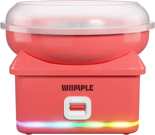 Miniatura 9 de Máquina de Algodón de Azúcar con Luces LED, Calentamiento Rápido, Máquina Eléctrica con Tazón Tapado para Fiestas, Hogar y Negocio (Gris)