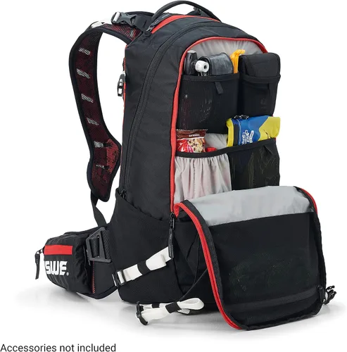 Miniatura 5 de USWE Flow 16L - Mochila con protector de espalda, para bicicleta, Mountainbike, MTB y E-MTB, negro