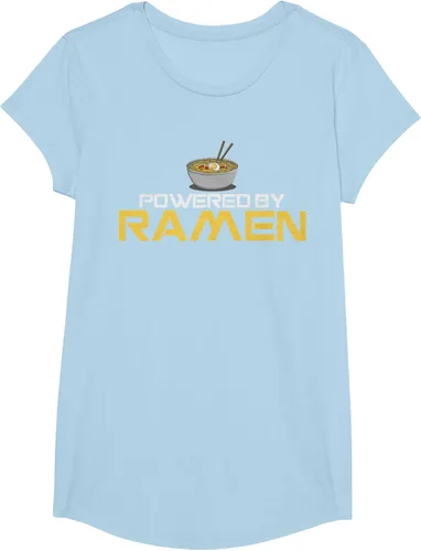Miniatura 14 de Camiseta de fideos de anime japoneses Powered By Ramen, Negro, S