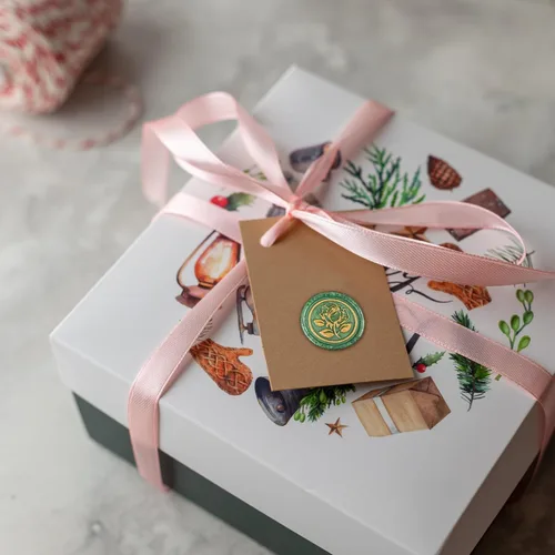 Miniatura 5 de 25 calcomanías de sello de cera dorada y verde, sellos de sobres hechos a mano, calcomanías de cera autoadhesivas para invitaciones de fiesta