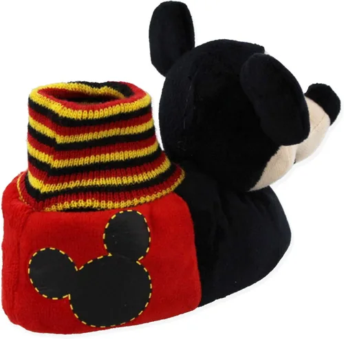 Miniatura 3 de Disney Mickey Mouse - Pantuflas de felpa 3D para niños pequeños