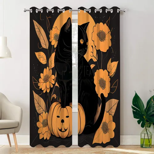 Miniatura 100 de Batmerry Silueta de hombre y niño, marco en forma de corazón con figuras, tratamiento de ventana, cortina corta de cocina multicapa de poliéster