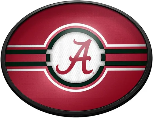Miniatura 156 de The Fan-Brand NCAA Alabama Crimson Tide: Letrero de pared ovalado con luz – Decoración de fútbol, baloncesto, béisbol y deportes universitarios