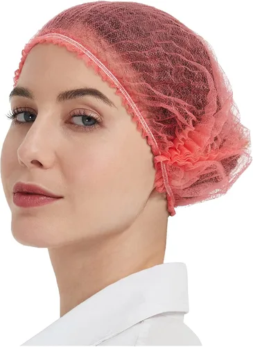 Miniatura 9 de ProtectX Paquete de 100 redes desechables negras para el cabello, cubierta elástica para la cabeza, gorras Bouffant, cubierta de cabeza