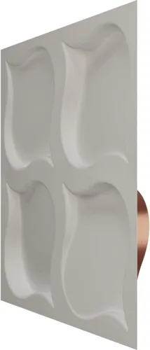 Miniatura 4 de Ekena Millwork WP20X20CVWH 19 5/8 pulgadas de ancho x 19 5/8 pulgadas de alto Clover EnduraWall Decorativo 3D Panel de Pared Cubre 2.67 pies