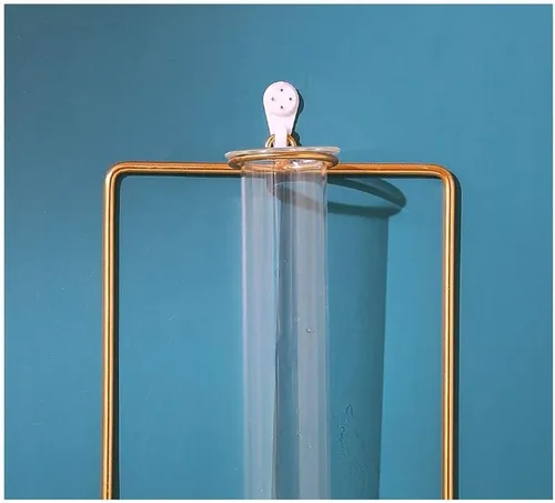 Miniatura 3 de Jarrón nórdico de pared, jarrón hidropónico geométrico dorado, maceta hidropónica para colgar en la pared, jarrón decorativo para centros de mesa