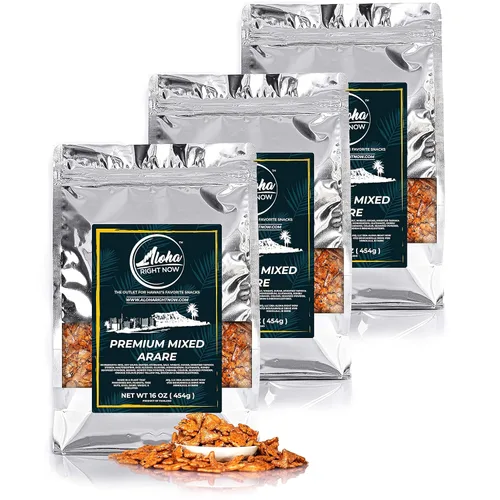 Miniatura 9 de Aloha Right Now Galletas de arroz arare mixtas prémium Mochi Crunch estilo japonés hawaiano mezcla de aperitivos asiáticos, 1 libra, 16 onzas
