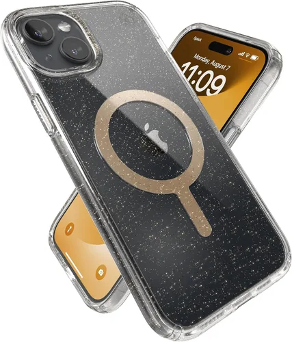 Miniatura 9 de Speck Funda transparente para iPhone 15 Pro Max, protección contra caídas, resistente a los arañazos, no se amarillea, funda para teléfono de 6.7