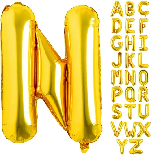 Miniatura 8 de Lovoir Globos dorados grandes de 40 pulgadas con la letra K de gran tamaño, globo de helio de aluminio de Mylar para fiesta de cumpleaños, Letra K