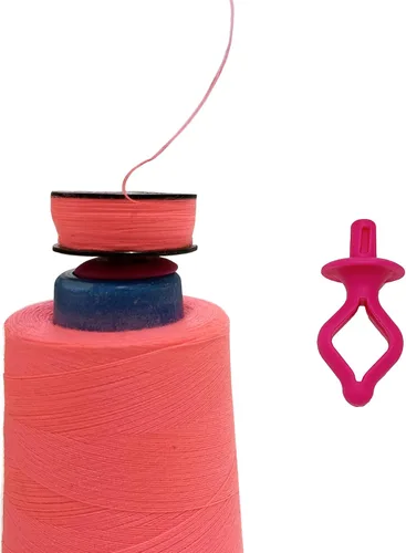 Miniatura 3 de HimaPro Soportes de carrete de hilo de silicona para evitar que las colas de rosca se desenrollen, no más extremos sueltos (60 soportes en un cubo)