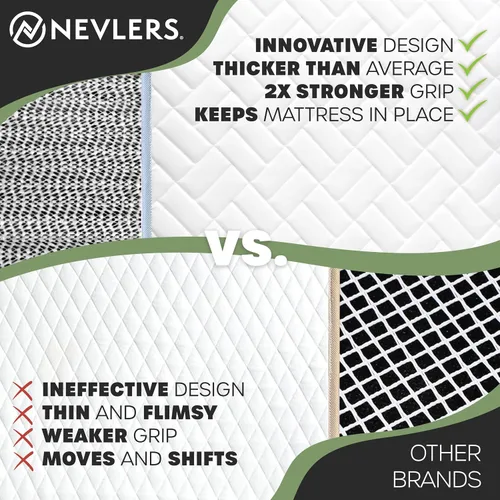 Miniatura 4 de Nevlers Almohadilla Antideslizante para Colchón Twin XL de 78" x 36" Topes de Cama para Prevenir que el Colchón se Deslice Agarraderas