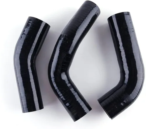 Manguera de radiador de silicona para 1980-1984 Toyota LandCruiser FJ40 FJ45 4.2L 2F (negro)