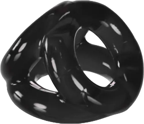 Oxballs TRI-Sport - Eslinga para pene y bola de 3 anillas, elástico FLEXtpr para un ajuste personalizado, empuja tu paquete hacia arriba y hacia