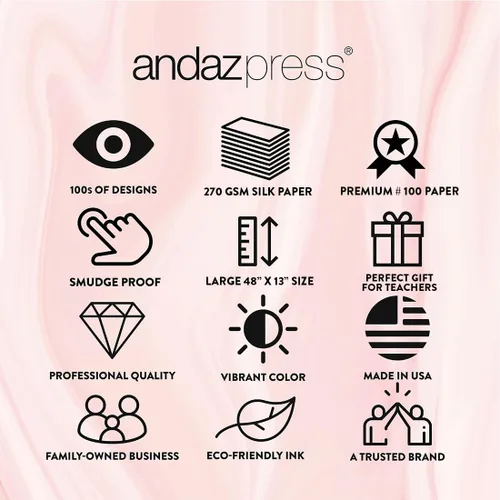 Miniatura 6 de Andaz Press Cartel grande de 13 x 48 pulgadas para aula con texto en inglés «Kindness Growth Mindset» para profesores, tablón de anuncios, Carteles