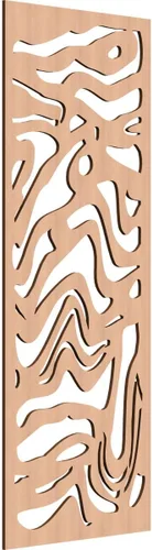 Miniatura 99 de 9 3/8"W x 24 3/8"H x 1/4"T Northfield Decorativos Paneles de Pared de Madera Calado, Abedul