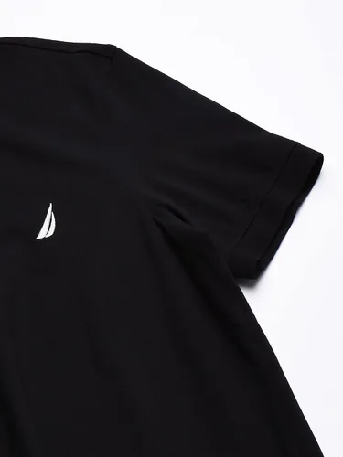 Miniatura 3 de Nautica Polo de piqué de algodón elástico sólido de manga corta para hombre
