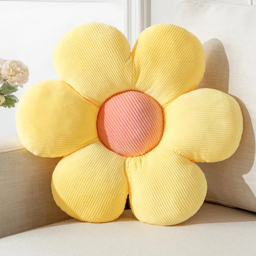 Miniatura 21 de Almohada de Flores, Linda Almohada Decorativa Cojín de Margaritas 15.75" Blanco Almohadas Decorativas para el Hogar para Cama, Sofá, Sillón