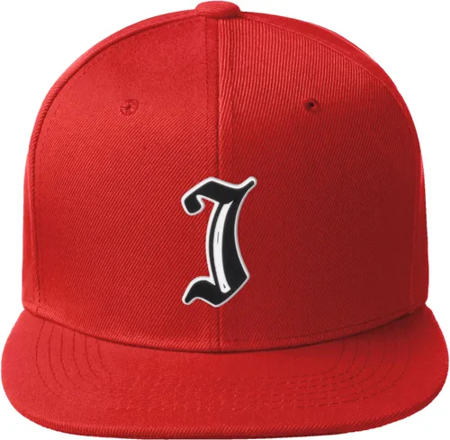 Miniatura 878 de Daxton Gorra clásica con visera de billete plano con letras del alfabeto inglés antiguo de la A a la Z