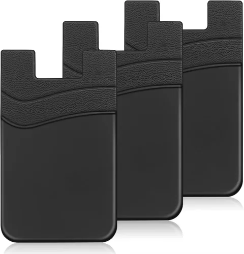 Senose Cartera adhesiva para teléfono, tarjetero para la parte posterior del teléfono, adhesivo fuerte compatible con iPhone y la mayoría de los