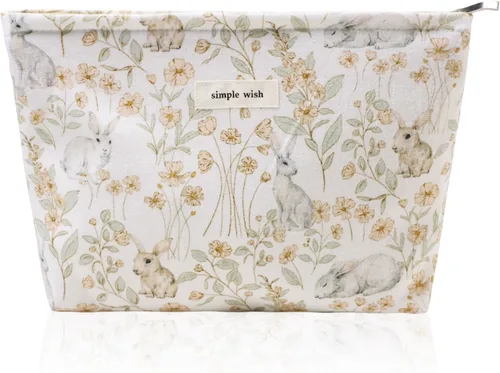 Miniatura 37 de Wudygirl Bolsa de maquillaje de lona para mujer, organizador estético de maquillaje, bolsa de maquillaje de viaje, bolsa de aseo para bolso, bolsa