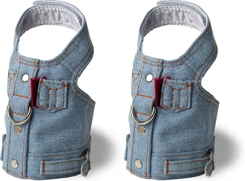 Miniatura 2 de Doggles Arnés para perro chaqueta vaquera, azul, XX S
