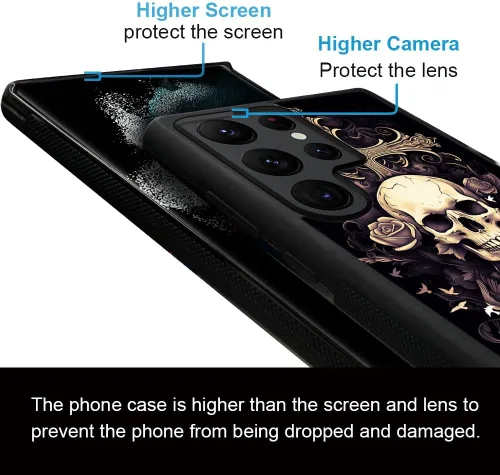 Miniatura 228 de CARLOCA Funda compatible con Samsung Galaxy S22 Ultra, diseño gráfico de Star Howling Wolfs Samsung Galaxy S22 Ultra, diseño gráfico, a prueba
