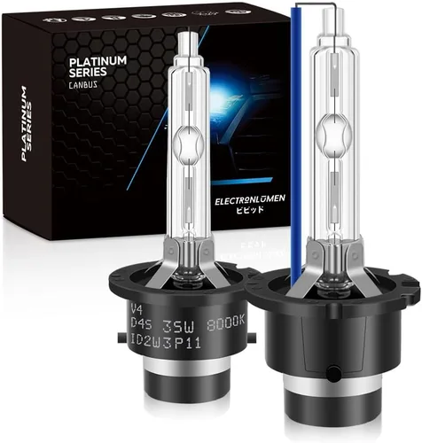 Miniatura 16 de 35W D2S HID, bombillas de faro delantero de xenón 6000K, blanco frío, luz alta y baja, bombillas de repuesto para faros, paquete de 2