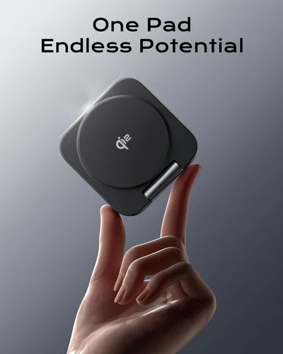 Miniatura 6 de Cargador de viaje 3 en 1 certificado Qi2 compatible con MagSafe, soporte de cargador inalámbrico plegable mejorado, estación de carga 3 en 1