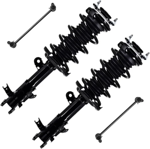 Miniatura 84 de Detroit Axle - Kit de 4 piezas RWD Puntales Delanteros Barras Estabilizadoras para Ford F-150 2021 2022 2023 2024, 2 Puntales con Resorte Helicoidal