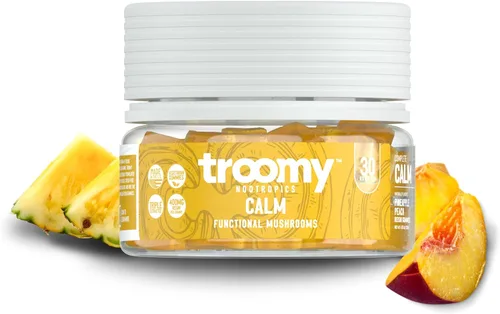 Miniatura 3 de Tspacious - Gomitas calmantes Reishi con sabor natural a piña y melocotón, sin gelatina, sin gluten y vegetarianas, 30