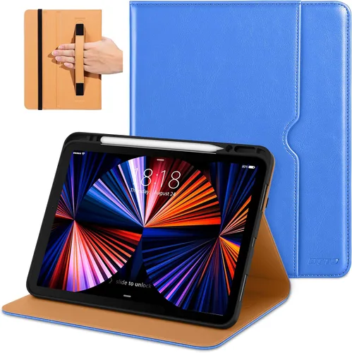 Miniatura 29 de DTTO para iPad Pro 12.9 6ª / 5ª / 4ª / 3ª generación Funda 2022/2021/2020/2018, Funda de cuero tipo folio con soporte integrado para lápiz Apple