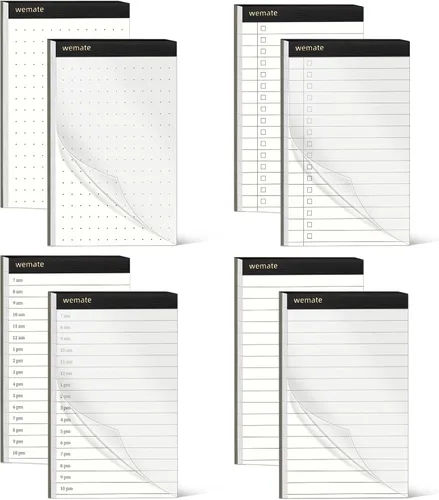 Miniatura 11 de WEMATE Juego de 10 Piezas de Soportes Pequeños para Bloc de Notas, Cuaderno de Bolsillo - Incluye Mini Soporte para Bloc de Notas de Bolsillo con 8