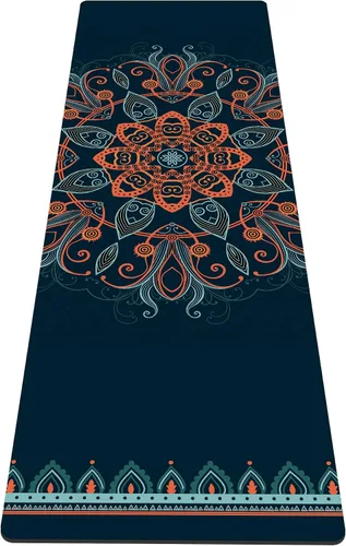 Miniatura 10 de nuveti Alfombrilla de yoga con estampado extra grueso de elastómero termoplástico antideslizante con bolsa de transporte, 72 x 24 pulgadas, extra