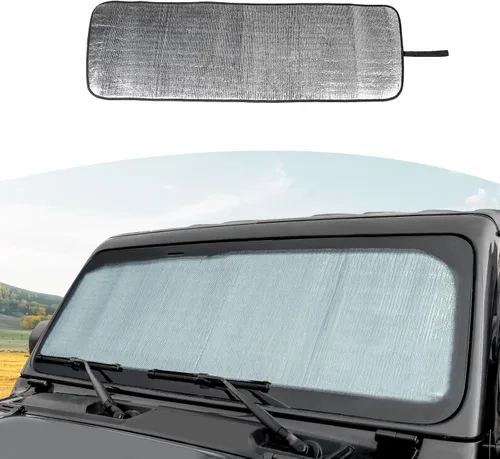 Miniatura 11 de RT-TCZ Parasol para parabrisas RAM para Dodge RAM 1500 2500 3500 2018 - Presente parasol delantero RAM 18+
