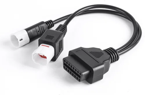 Cable de diagnóstico de motocicleta de 3 pines 4 pines a 16pin para Yamaha 2 en 1 adaptador OBD2 motocicleta Kline Honda CRF Fit Euro 5 3pin 4pin a