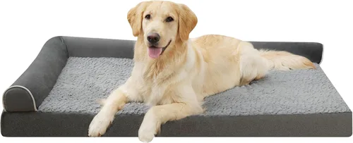 Miniatura 11 de Cama para perro, camas ortopédicas impermeables para perros grandes, medianos y pequeños, almohadilla para jaula de perro con funda extraíble Gris