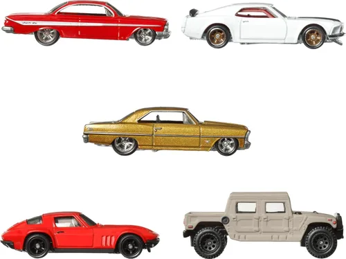 Miniatura 2 de Hot Wheels Cars, Premium Fast & Furious 1:64 Escala 1:64 Paquete de 5 autos de juguete fundidos a presión para coleccionistas, HKF07
