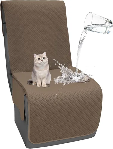 Fundas de terciopelo 10% impermeables para sofá modular reclinable en forma de L, juego de 1 funda acolchada para sofá reclinable esquinero, lavable