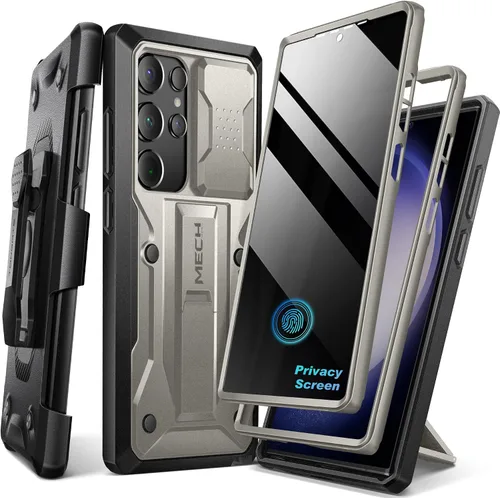 Miniatura 11 de TONGATE Funda para Samsung Galaxy S23 Ultra, [cubierta deslizante integrada para cámara y protector de pantalla] [2 marcos frontales] Funda de grado