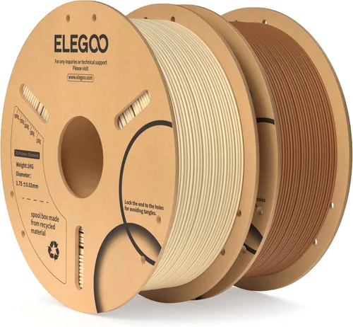 Miniatura 52 de ELEGOO Filamento PLA 1.75mm Azul Oscuro & Rojo 2KG, Filamento para Impresora 3D con Precisión Dimensional +/- 0.02mm, Paquete de 2 Carretes de 1kg