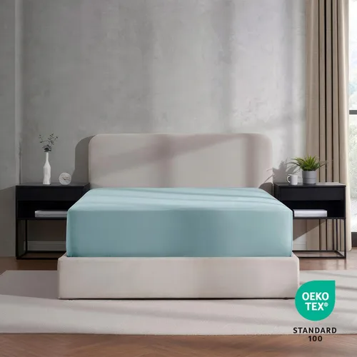 Miniatura 6 de Nestl Bedding - Sábanas bajeras con bolsillo profundo de 53 cm 24 - Azul claro