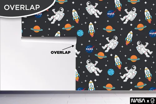 Miniatura 6 de EGD Papel tapiz de astronautas y planetas, papel tapiz de la NASA, decoración de habitación de niños, papel tapiz para diseño de interiores