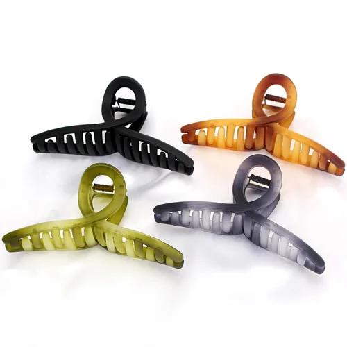 Miniatura 16 de Pinzas para el cabello grueso, paquete de 4 pinzas de gelatina extra grandes para mujeres, accesorios para el cabello de 4.75 pulgadas para mujeres