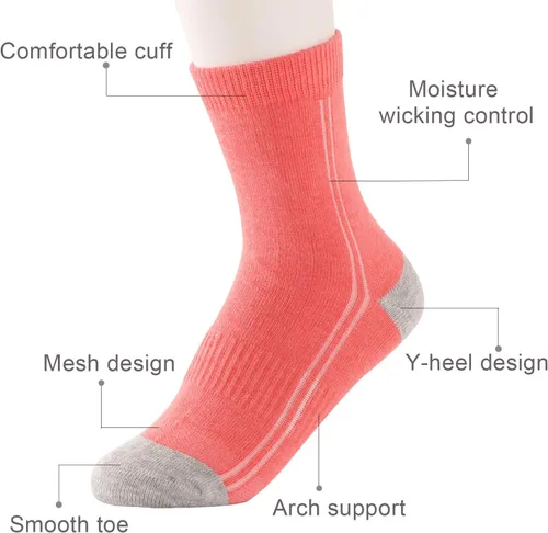 Miniatura 6 de SUNBVE Calcetines deportivos de algodón para niños y niñas