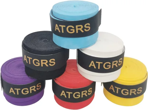 Miniatura 10 de Cinta de agarre para raqueta de tenis, paquete de 6, agarre de tenis de sensación seca, absorbente y mejorado, mejor para sudar las manos Seco