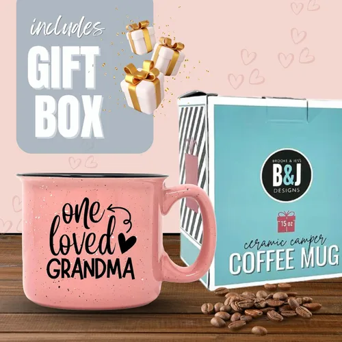 Miniatura 5 de Bonita taza de café divertida para abuela, regalos divertidos únicos para abuela, abuela de nietos, tazas de café y tazas con citas Una Abuela Amada